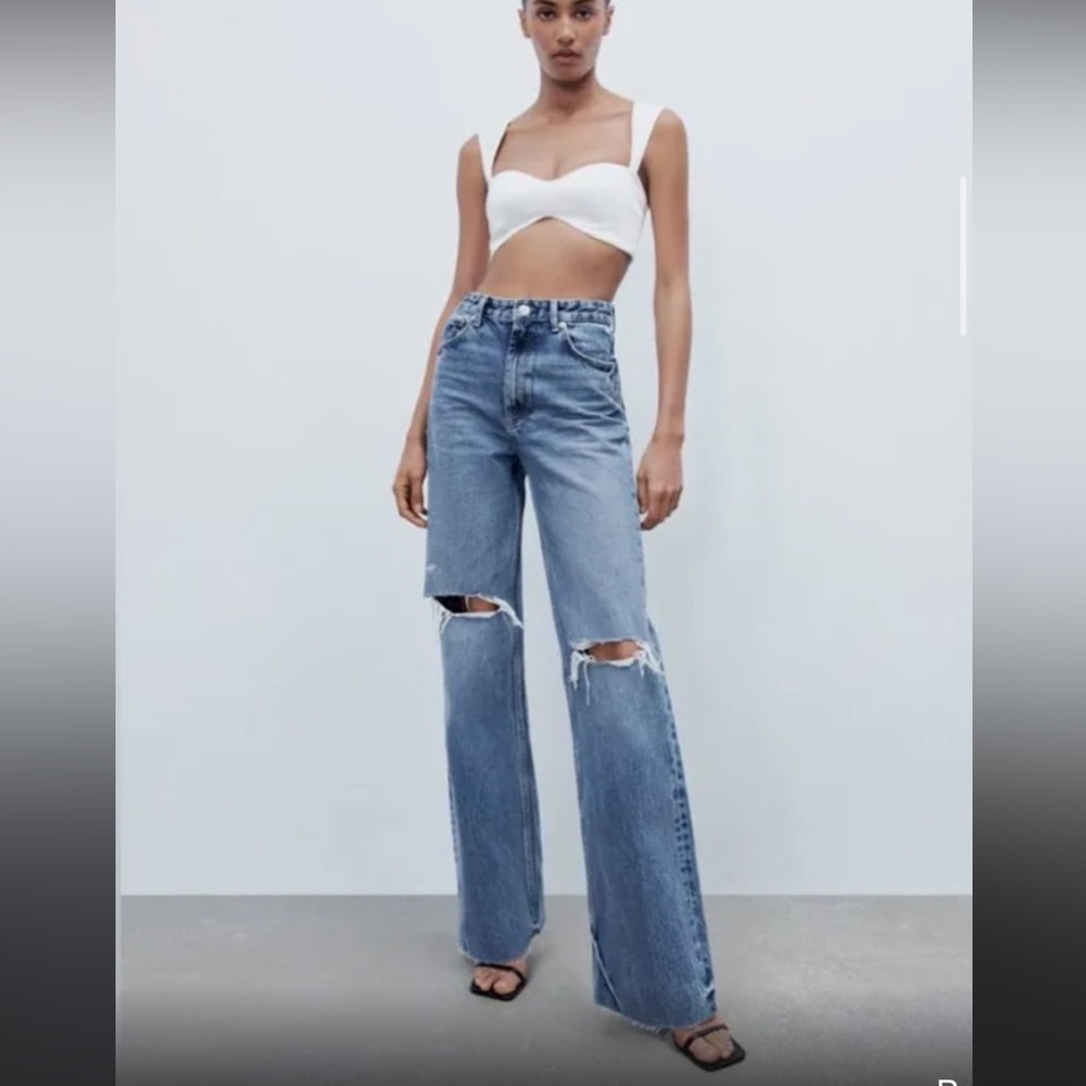 Zara wide leg jeans